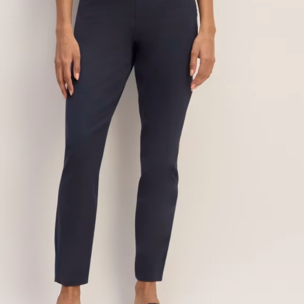 Everlane bi-stretch work pants navy cotton